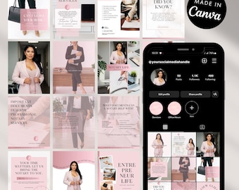 Kit de Mídias Sociais para Notários | Posts e Stories para Notários Móveis no Instagram | Marketing para Agentes de Assinatura de Empréstimos