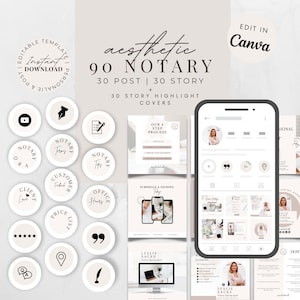 Notary Social Media Templates: Instagram & Facebook Posts (Digital Download)