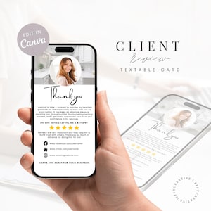 Modello di richiesta di recensione del cliente dell'agente immobiliare modificabile Testo Canva per agenti immobiliari Modello di richiesta di feedback del cliente digitale Recensione dell'agente