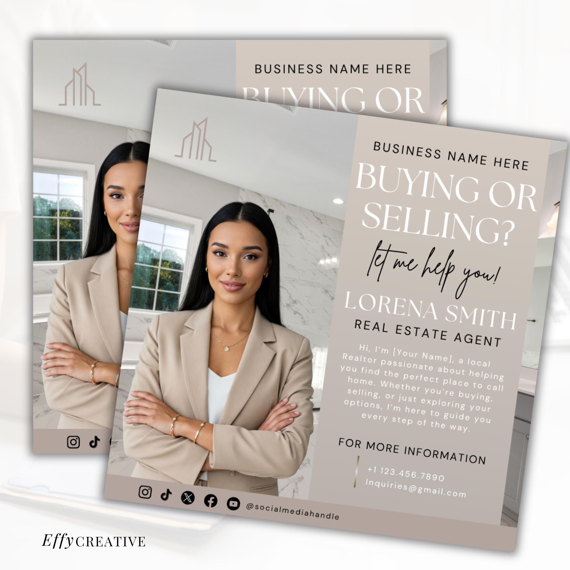 Realtor Flyer Template: DIY Real Estate Marketing (canva Editable ...