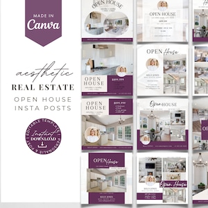 Real Estate Social Media Posts, Open House Instagram Posts, Realtor Facebook Posts, Real Estate Marketing, Real Estate Open House Posts