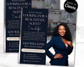 Realtor Flyer Template: Real Estate Marketing (Canva DIY)