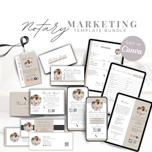 Notary Marketing Templates, Notary Marketing Bundle, Notary flyer Design, Notary Agent Templates, Notary Signing Agent Kit, Notary Branding
