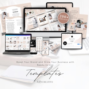 Notary Ultimate Branding Marketing Kit | Notary Starter Kit Templates | Flyer Kit, Business Cards, Website | Canva Instant Download image 2