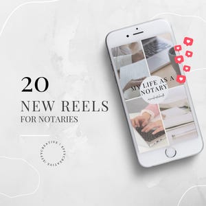 Notary Instagram Reels Bundle | Social Media Templates for Notaries & Loan Signing Agents | Marketing Content for Instagram