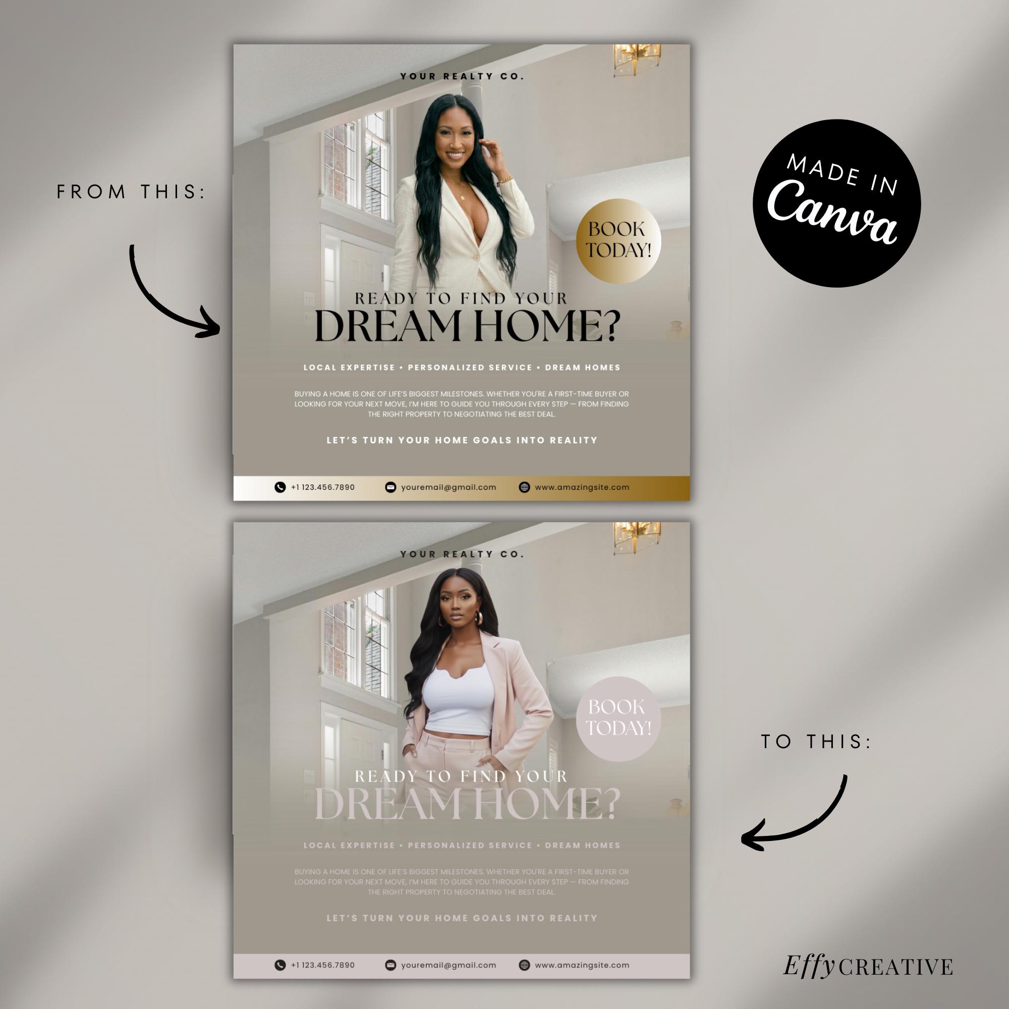 Realtor Flyer Templates | Digital Real Estate Marketing | Instagram ...