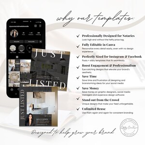 Luxury Real Estate Just Listed Posts | Realtor Social Media | Editable ...