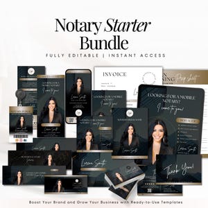 Notary Marketing Bundle: Editable Canva Templates (Digital Download)