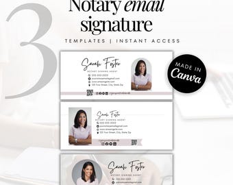 Notary Email Signature Template: Canva Design (Digital Download)
