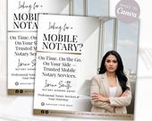 Notary Public Digital Flyer | Mobile Notary Instagram Post | Loan Signing Agent | Canva Digital Template | Instant Download