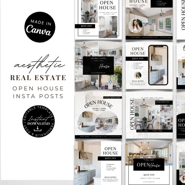 Real Estate Social Media Posts, Open House Instagram Posts, Realtor Facebook Posts, Real Estate Marketing, Real Estate Open House Posts