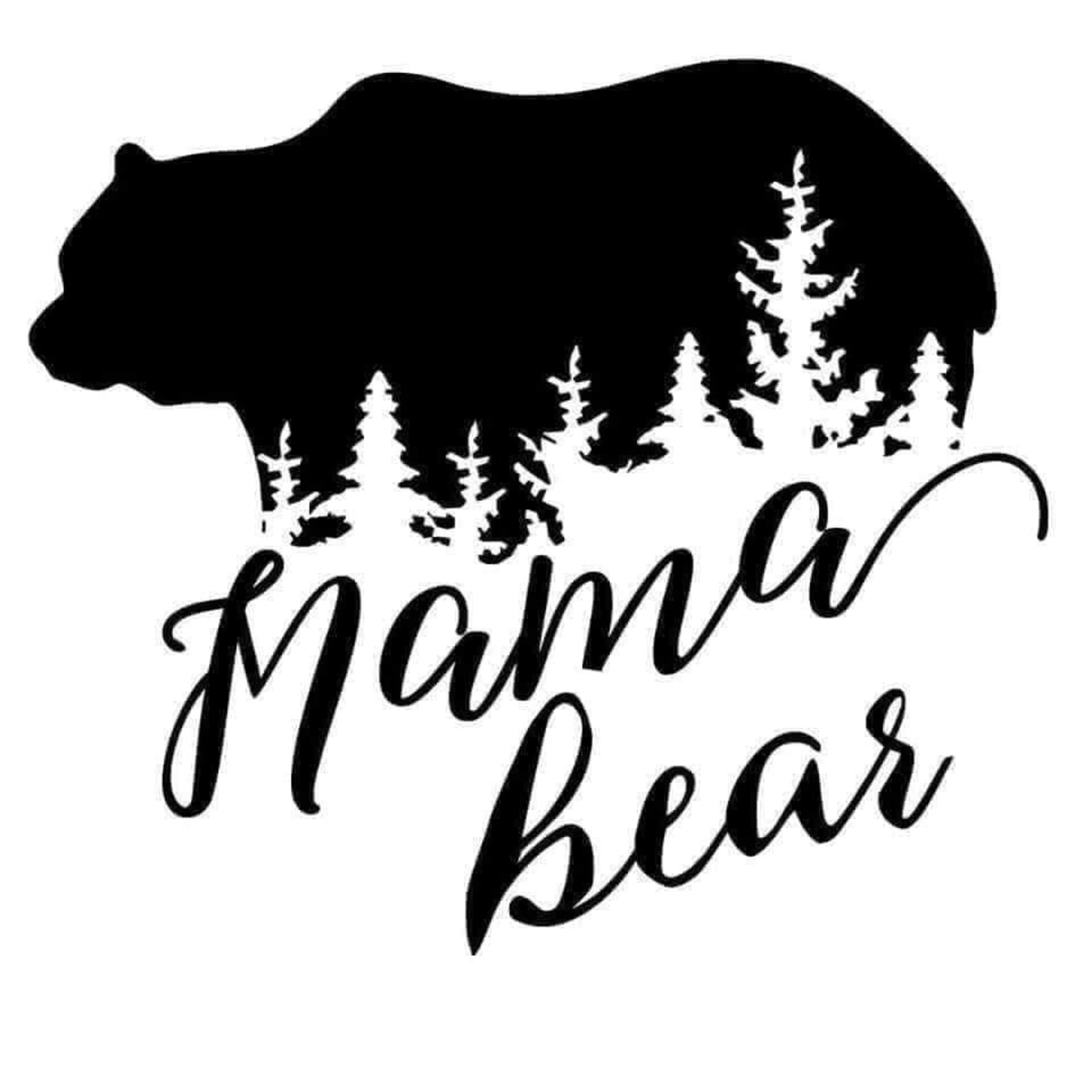 Mama Bear Car Decal - Etsy