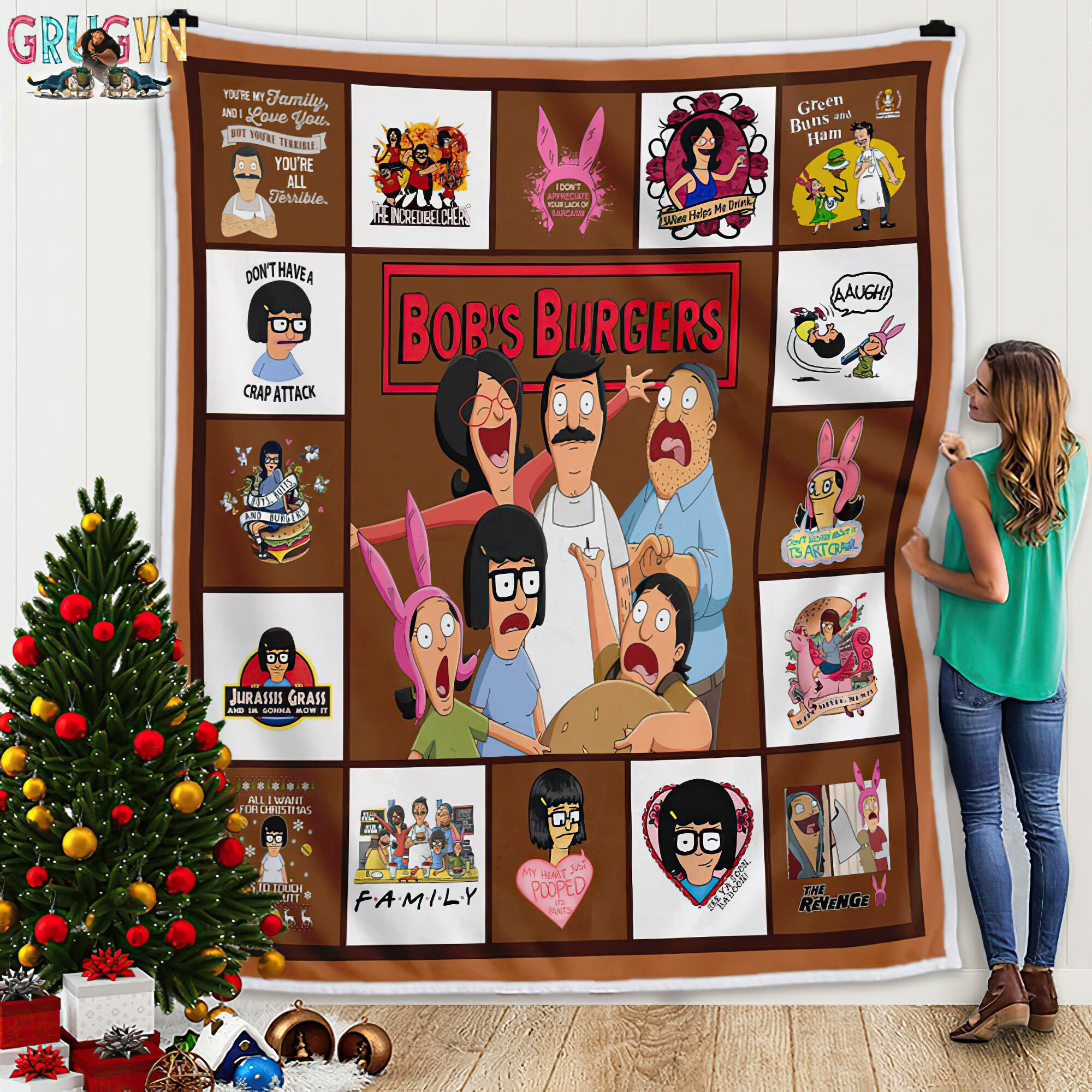 Bob's Burgers Quilt Blanket Fleece Blanket Super Soft Etsy