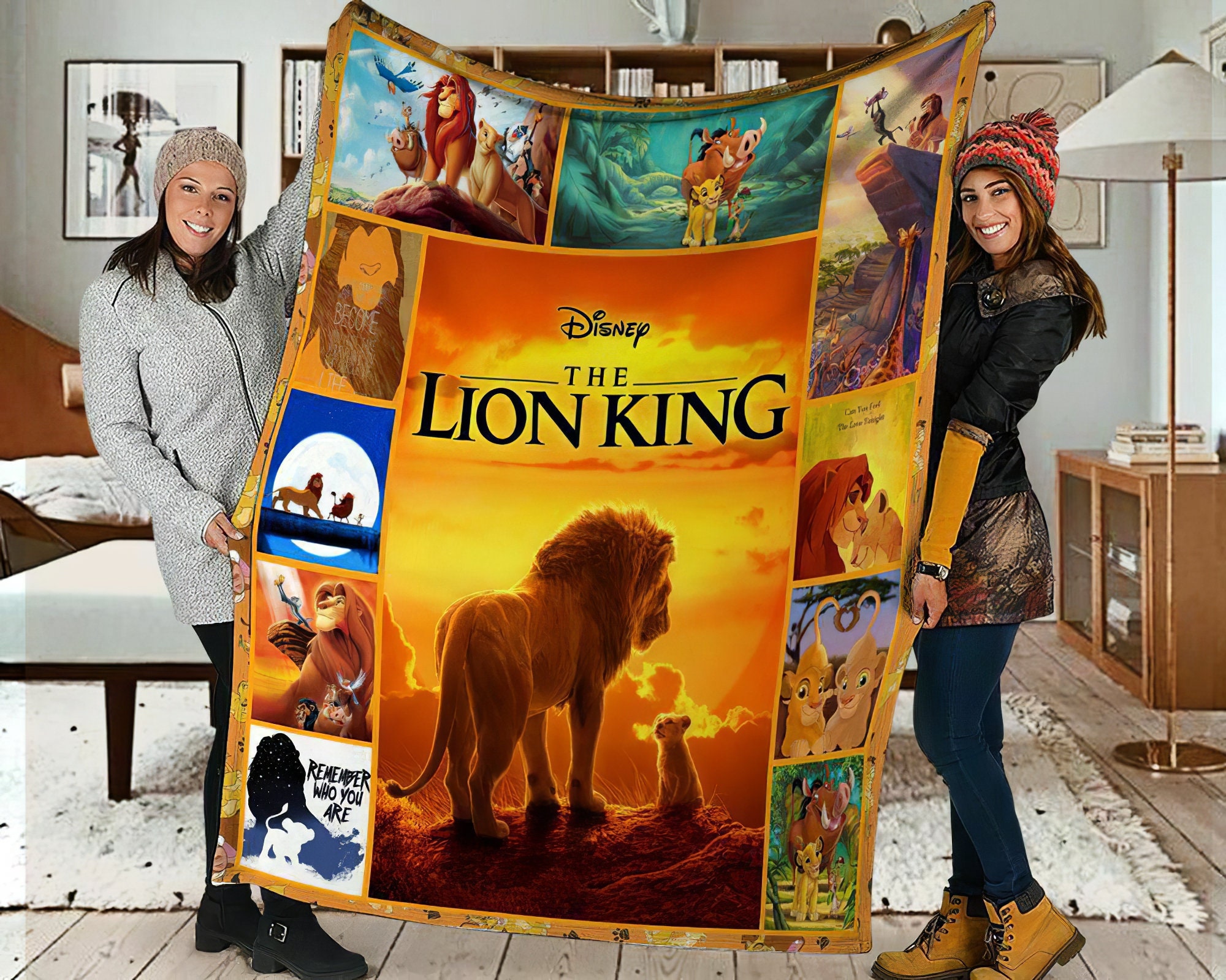 The Lion King Quilt Blanket Fleece Blanket Super Soft The Etsy