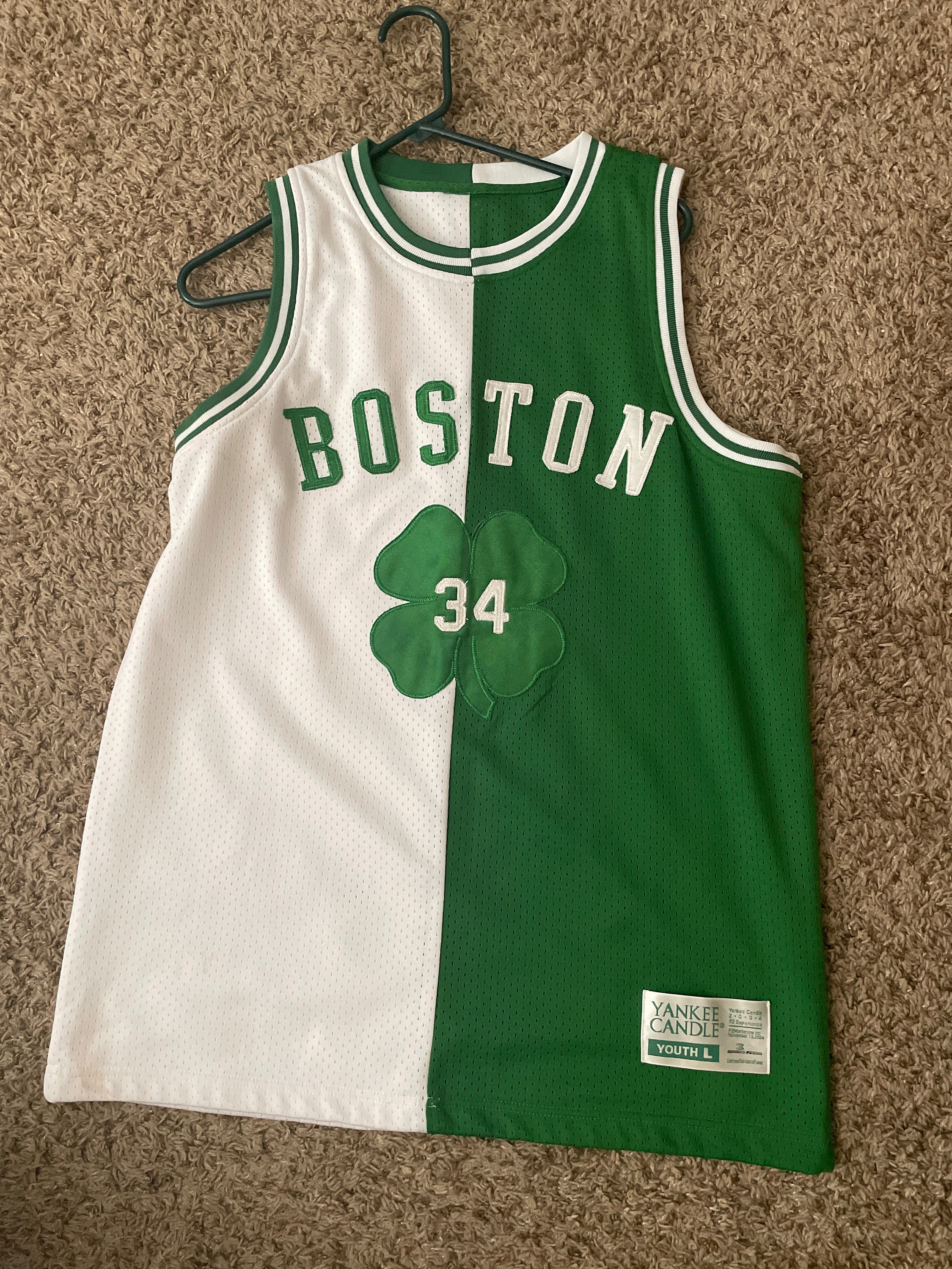 Paul Pierce Boston Celtics Jersey Boys Large Kids Nike NBA Basketball 34  Retro
