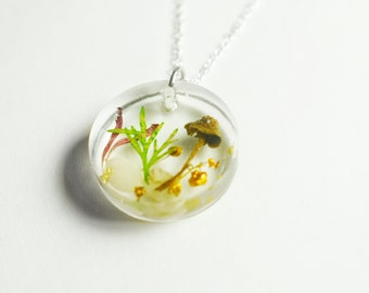 Real MUSHROOM Pendant Jewelry