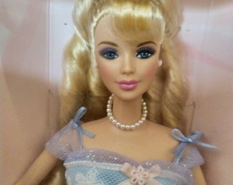 Birthday barbie blue face