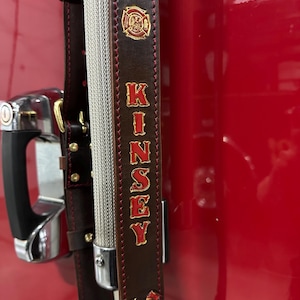 Custom Leather First Responder Radio Strap Set image 8