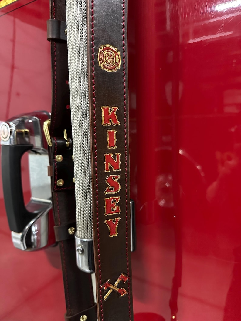 Custom Leather First Responder Radio Strap Set image 8