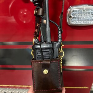 Custom Leather First Responder Radio Strap Set image 11