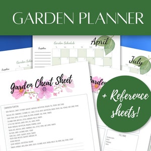 Planificador de jardín mensual diario durante todo el año con plantación complementaria y hojas de referencia Regalo de jardinería para jardineros Regalo para mamá Regalo de jardinero