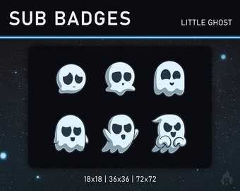 TWITCH Sub badges (Little ghost)
