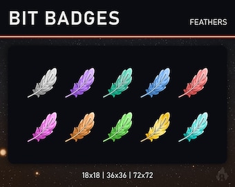 TWITCH Gebissabzeichen / Jubelabzeichen (Federn)