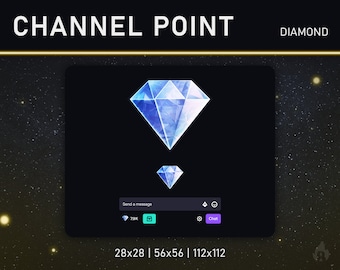 TWITCH-Kanalpunkt/Emote (Diamant)