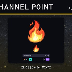 TWITCH Channel point/Emote (Flame)