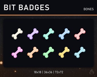 TWITCH Gebissabzeichen / Jubelabzeichen (Knochen)