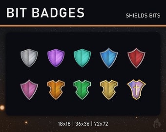 TWITCH Gebissabzeichen / Jubelabzeichen (Shields Gebisse)