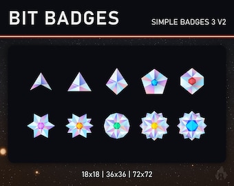 TWITCH Gebissabzeichen / Jubelabzeichen (Einfache Abzeichen 3 V2)