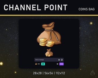 TWITCH-Kanalpunkt/Emote (Münzbeutel)