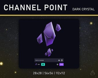 TWITCH-Kanalpunkt/Emote (Dunkler Kristall)