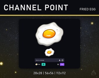 TWITCH-Kanalpunkt/Emote (Spiegelei)