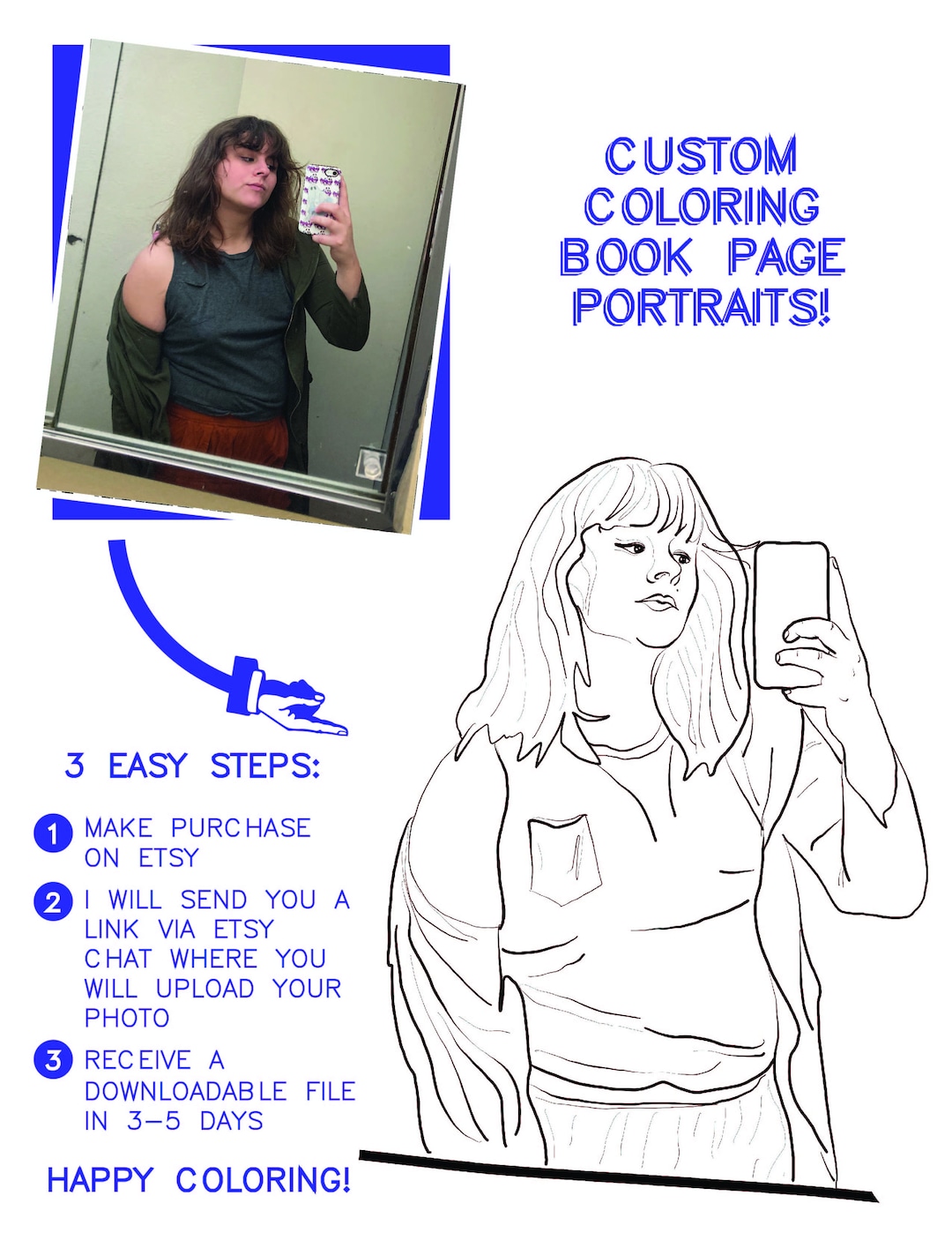 Custom Coloring Book Page