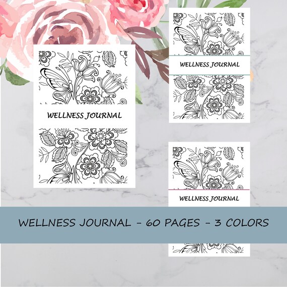 Wellness Journal Printable Health Planner Digital Health and Etsy