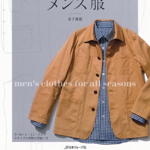 Japanese Men's Paper Sewing Patterns in 5 sizes of US XS-XL (Tutorial Book) // Men's Clothing for All Seasons – 2015/6/27 Toshio Kaneko