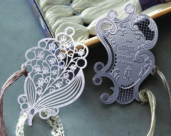 Japan CLOVER Antique Style Embroidery Thread Holder (Boxed) | Porte Bonheur | Lily of the Valley Embroidery Floss Organizer