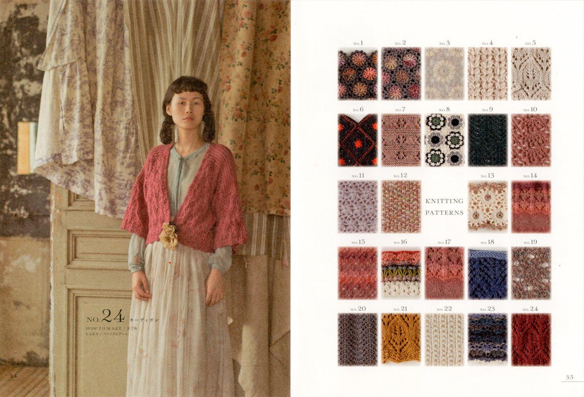 5 Knit & Crochet OUTLET BOOKS #12: Elegant Patterns // With Full Photos And Detailed Diagrams - JAPANESE Print Book 画像 8