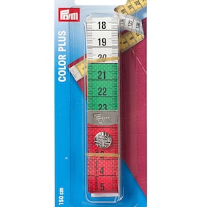 Prym Measuring Tape 150cm With Snap Button // Color Plus