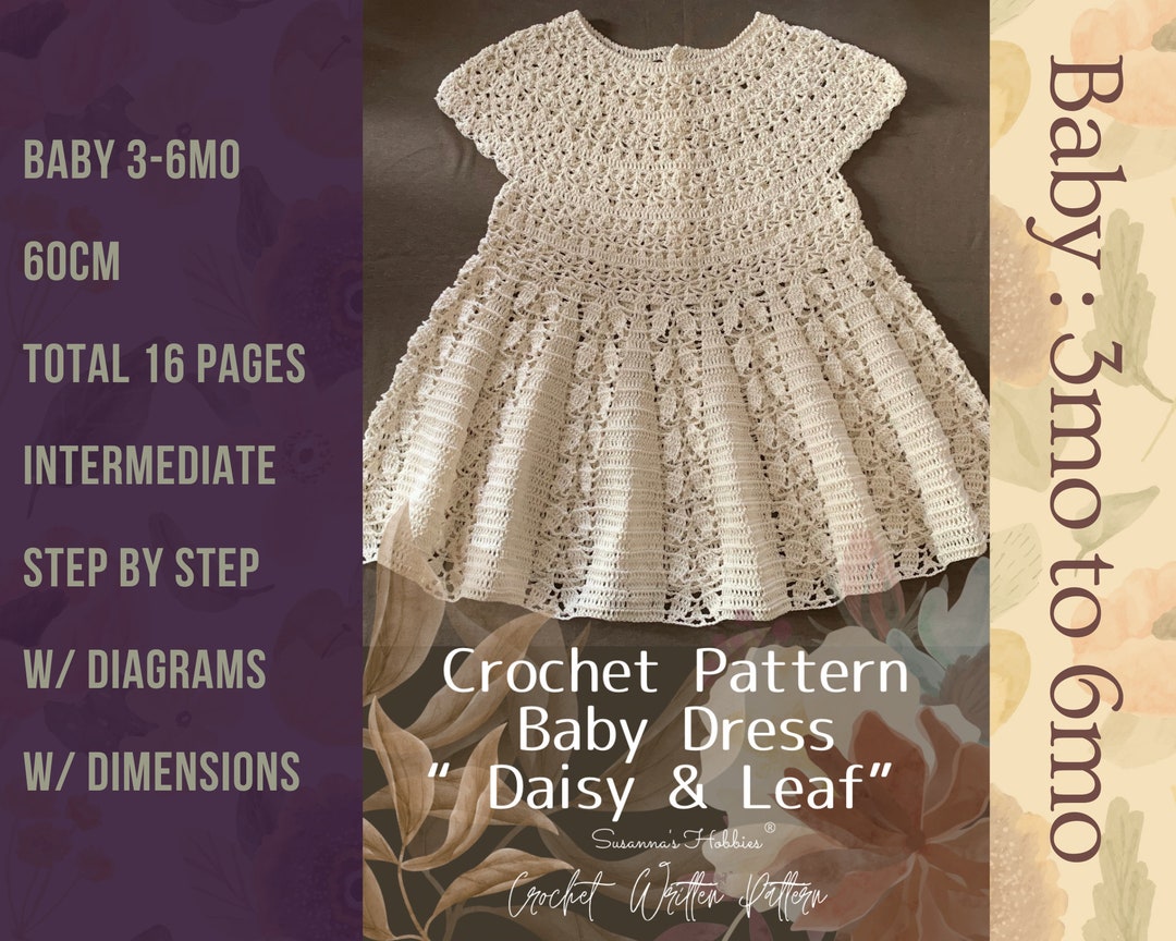 Crochet English PDF Pattern : Baby 3 to 6mo (16 Pages) /// Seamless ...