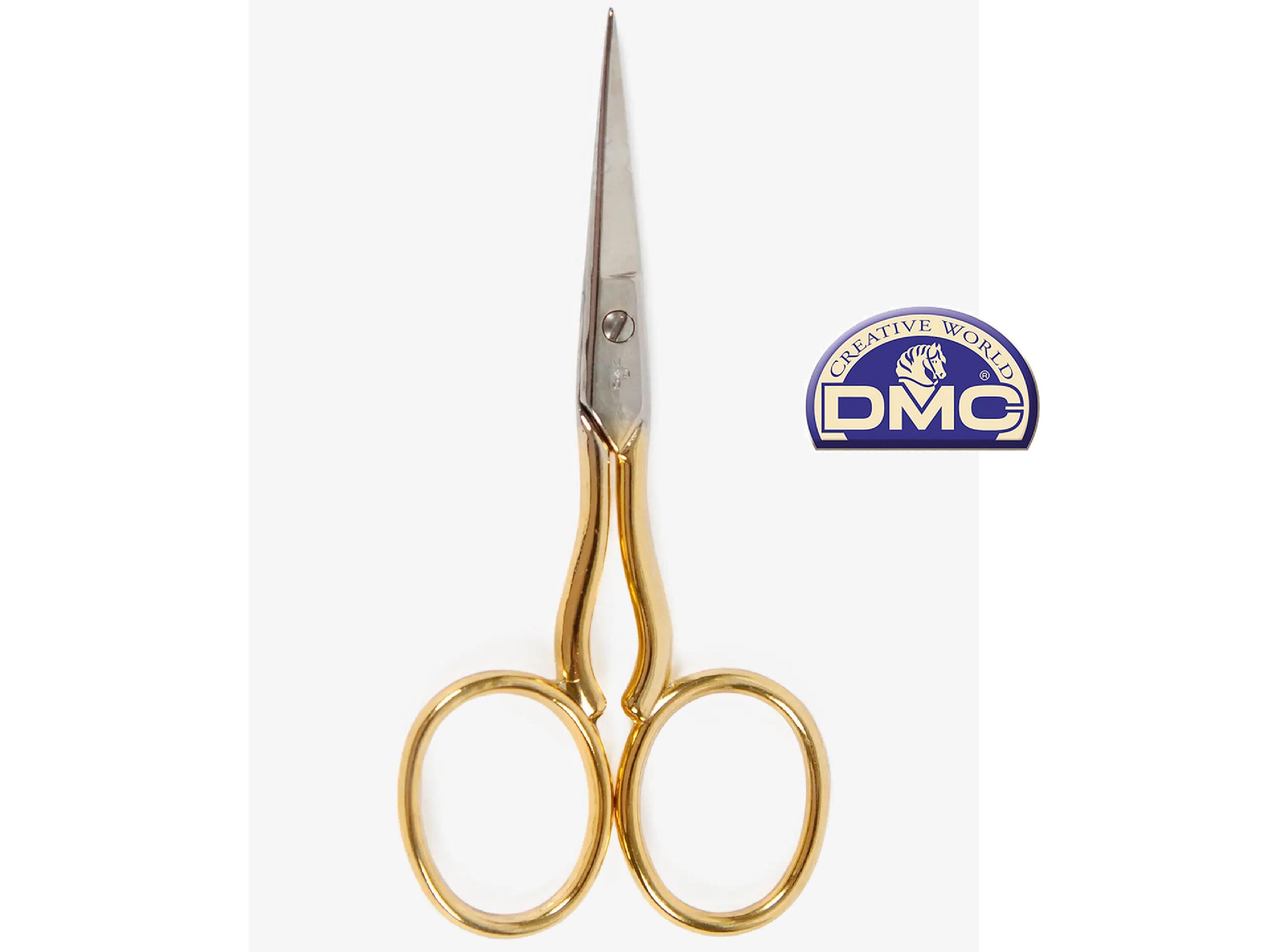 Tijeras De Bordado DMC Hardanger - Tamaño 9 Cm, Ideales Para Punto De Cruz, Tapiz Y Costura, Incluye Funda