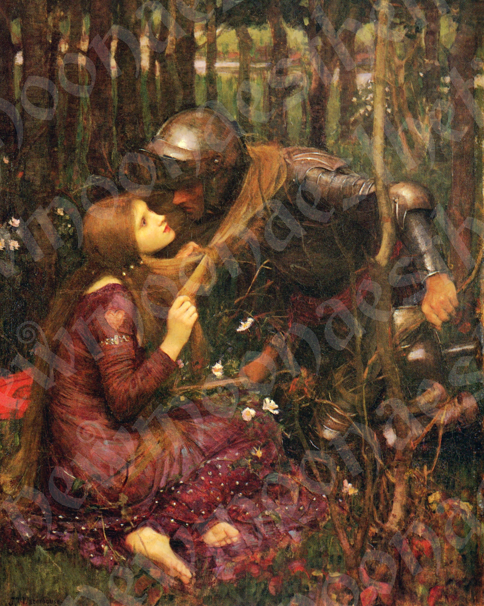 La Belle Dame Sans Merci / John William Waterhouse Print / Etsy