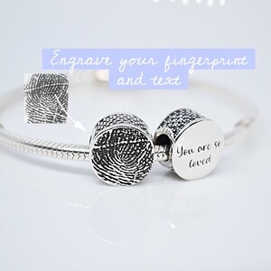 Fingerprint top charms pandora
