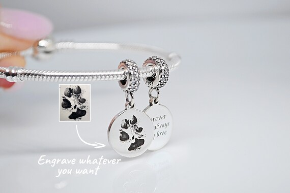 Custom dog charm bracelet hotsell