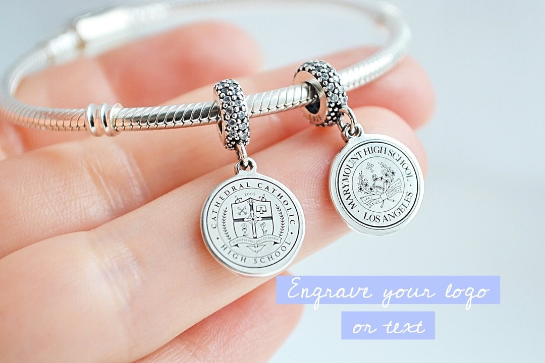 Custom Logo Charm, Charm for Bracelet, Company Logo Gifts, Business