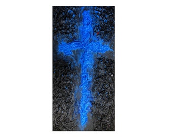 Luz azul en la noche