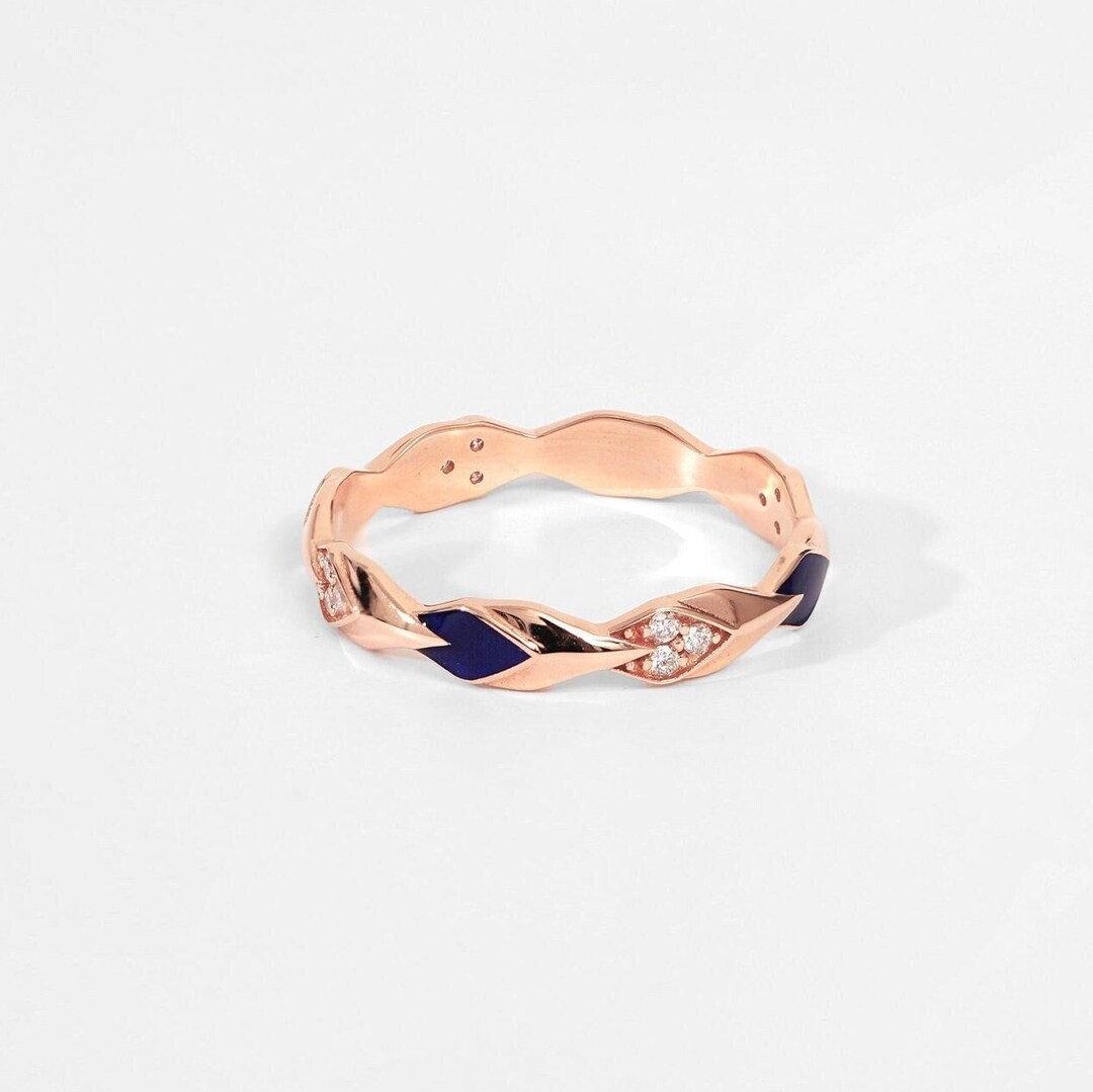 14k Gold Diamond Eternity Ring / All Colors / Wedding Band / Stackable ...