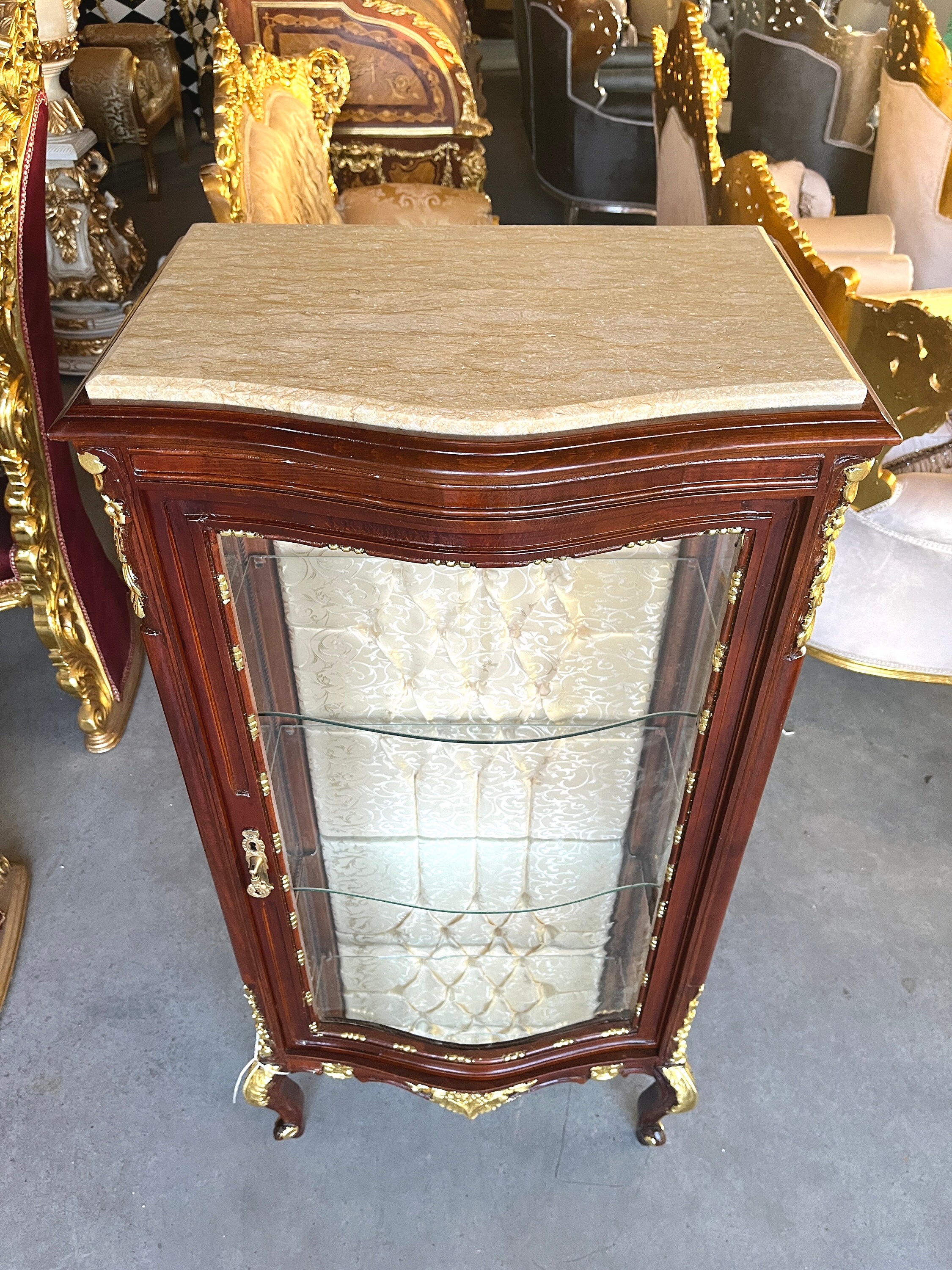 Vitrine de style Louis vitrine en bois et verre de style - Etsy France